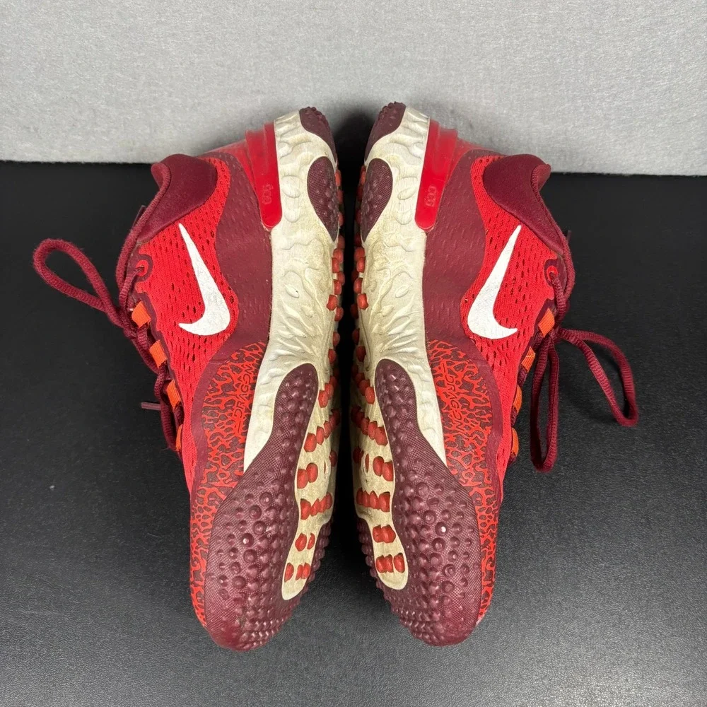 Nike Alpha Huarache Elite 4 Turf University Red White Mens Size 9 DJ6523-616